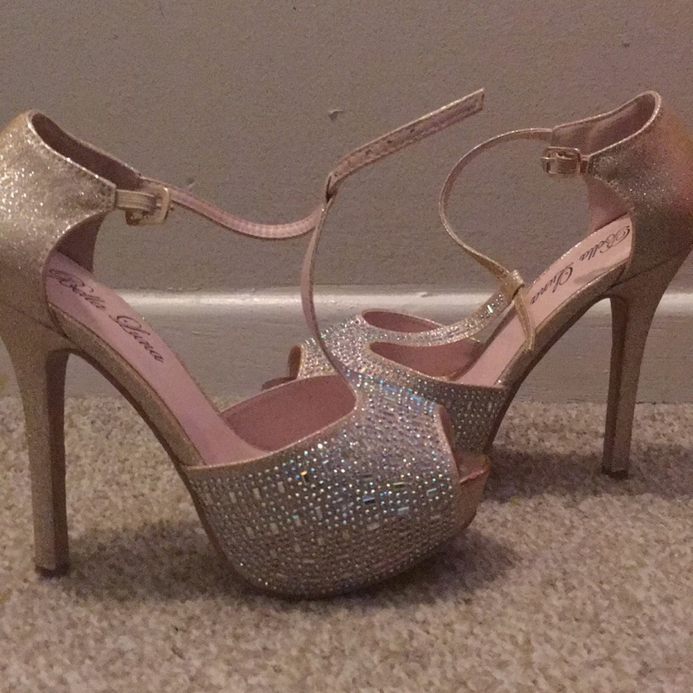 Brand new bejeweled heels